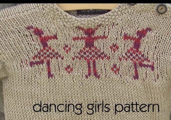Dancing Boys and Girls Hemp Knitting Pattern - Childrens image 2